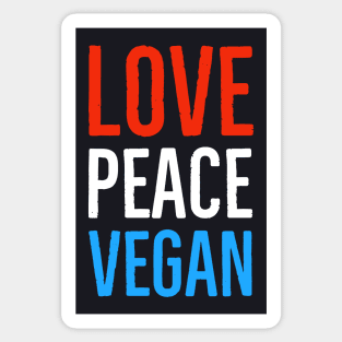 Love Peace Vegan Sticker